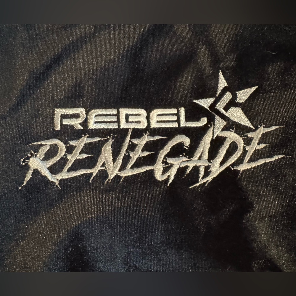 NEW Cheer Rebel Renegade Shoe Bag Black Velour & Mesh Zip Closure Bag Only - Picture 2 of 8